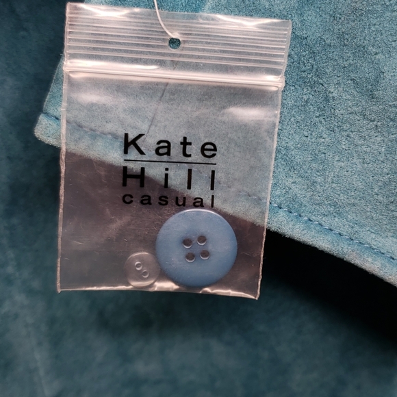 Kate Hill Genuine Suede Leather Shirt Jacket Size 10 - Picture 6 of 9